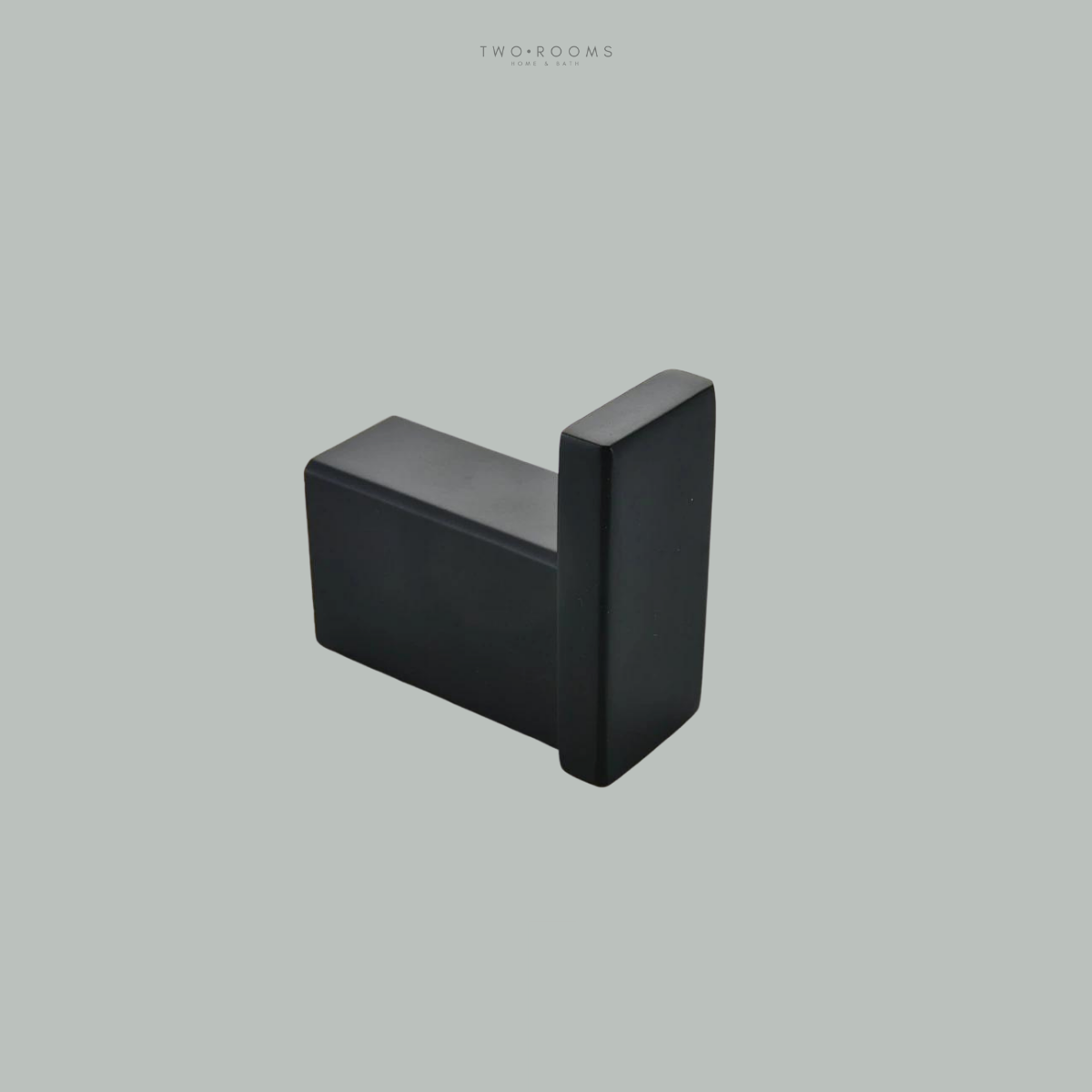 Handdoekhaak square - Mat Zwart