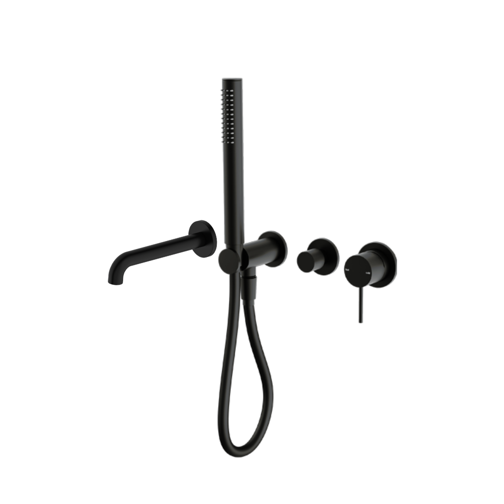 Inbouw badmengkraan compleet - Mat zwart - Signature edition