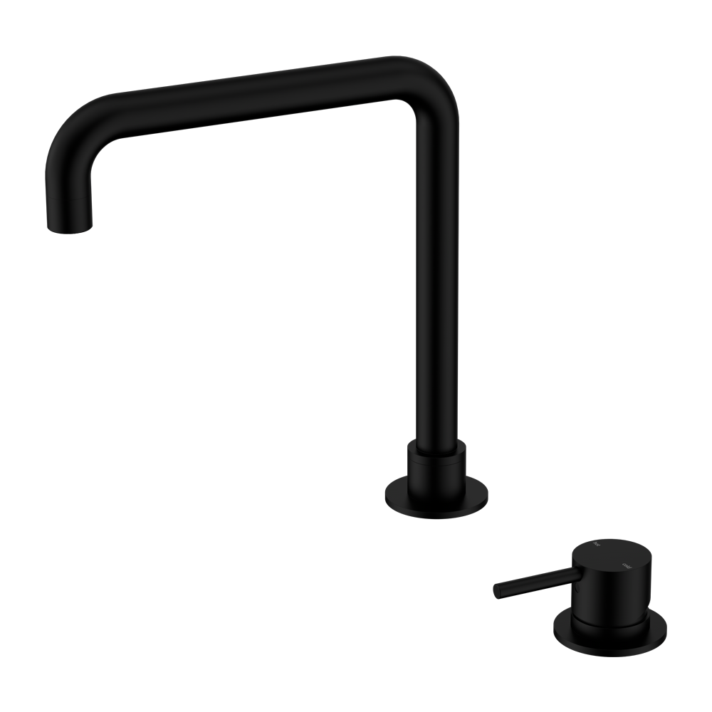 Staande mengkraan 2-gats square - Mat Zwart - Signature edition