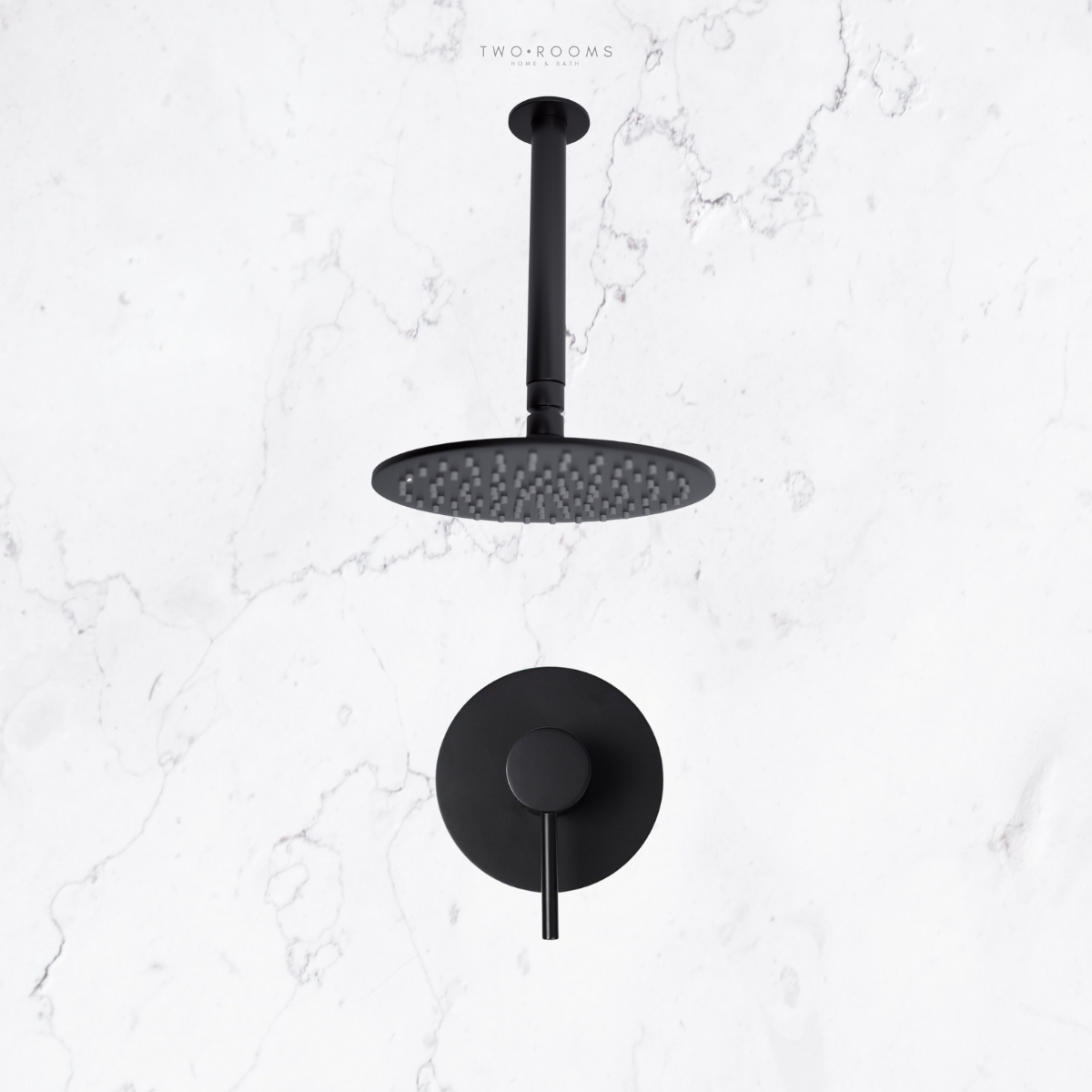 Regendouche plafond zwart inbouw